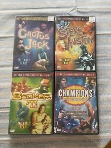 Wrestling DVD Lot Kaktus Jack Booker T Steve Austin 