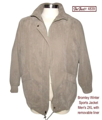 Chaqueta deportiva de invierno Bromley para hombre 2XL con forro extraíble Dupont Thermalite Plus Foto 1 de 4