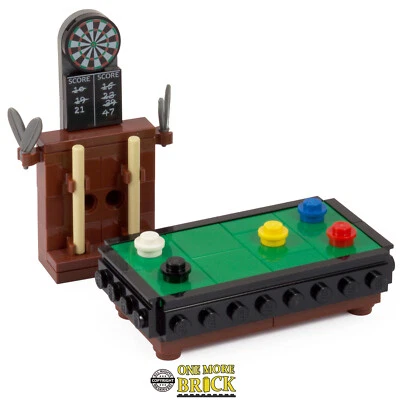 Pool Table & Darts Board | Snooker Bar Pub | All parts LEGO - Image 1 of 2