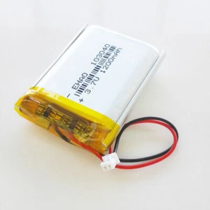 New 3.7V 1200mAh Lipo Rechargeable Battery JST 2P 1.25mm plug For Camera 103040 - Picture 1 of 11