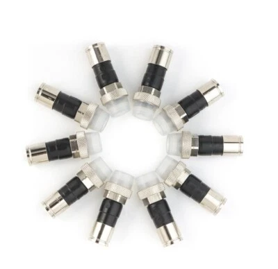 10 PPC Coax Cable RG6 Male Compression Connectors Weather Seal EX6XLWSPLUS CATV - Image 1 of 4