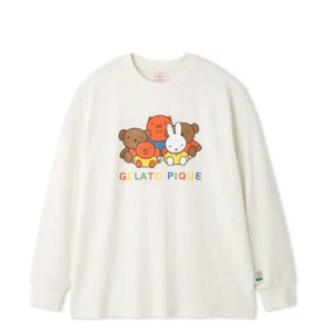 Miffy gelato pique One-point long T-shirt Sleepwear S-M or M-L unisex japan - Picture 1 of 8