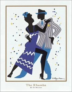 The Rhumba by Ty Wilson 14x11 Dance Art Print Poster - Picture 1 of 1
