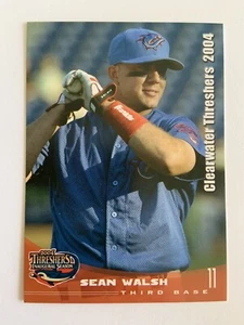 Conjunto de tarjeta de béisbol Sean Walsh 2004 Clearwater Threshers Team MiLB Phillies - Imagen 1 de 2