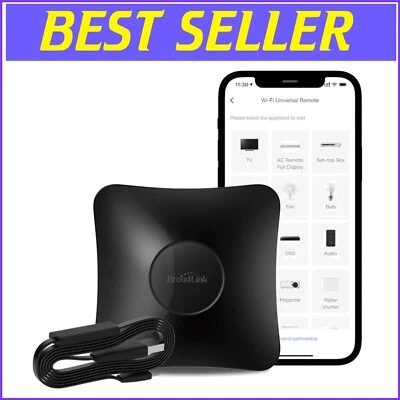 Smart IR RF Remote Control Hub with Temp & Humidity Sensor for Home Automation - Image 1 of 4