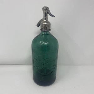 vintage green seltzer soda water Mortero y Martines Guanacache bottle Argentina - Picture 1 of 15