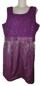 NWT Y2k Purple Sequin Babydoll Fairy Whimsigoth Grunge Coquette Dress Sz 24W - Picture 1 of 3