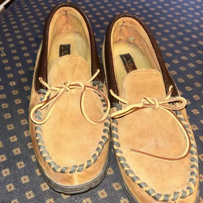 L.B. Zapatillas Evans 'Atlin' de gamuza castaño sin usar, en caja para hombre - 12EEE Foto 1 de 4