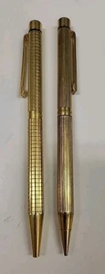 SHEAFFER Gold Electroplated Twist Mechanical Pencil & Pen Unmatched - Picture 1 of 8