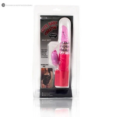 Baile Cute Baby Vibrator - Vibratore Rabbit in Silicone Rosa con Sfere Rotanti - Bild 1 von 4