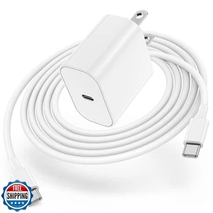 iPhone 17 16 15 Charger Block and 10ft USB C to C Cable Cord Long - Picture 1 of 5