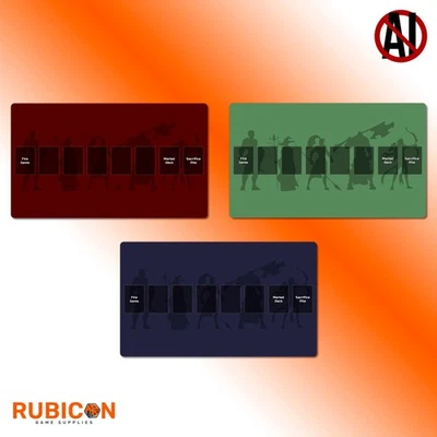 Hero Realms playmat, neoprene card game mat, stitched edges, multiplayer - Imagem 1 de 4