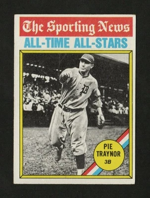Pie Traynor Pittsburgh Pirates 1976 Topps #343 Salón de la fama en muy buena condición-excelente Foto 1 de 2