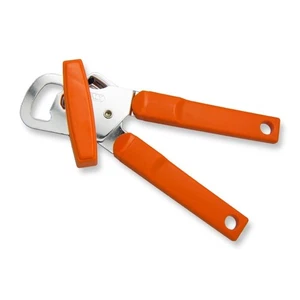 Abridor de latas manual para zurdos, mango naranja - Imagen 1 de 2