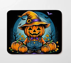 Halloween Scarecrow Mouse Pad 9.5"x8" Non Slip Rubber Bottom Rectangle Mousepad - Picture 1 of 1