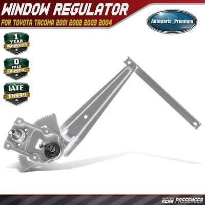 Regulador de ventana manual pasajero trasero para Toyota Tacoma 2001-2004 L4 2,4 L 2,7 L Foto 1 de 4