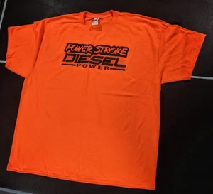 powerstroke Diesel safety orange t shirt all sizes - Picture 1 of 2