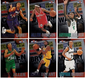 1997-98 NBA Hoops Rookie Headliner Complete 10 Card RC SET - Kobe , Iverson - Picture 1 of 6