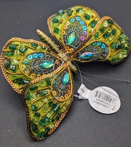 Butterfly Clip Colorful Y2K Beaded Sequin Ornament -Hairclip 6" Regency Intnl. - Picture 1 of 10