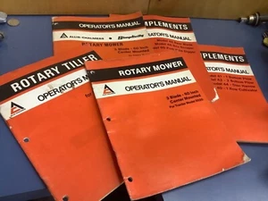 5 Allis Chalmers Bedienerhandgeräte Lader Mäher Pfostenloch Scheibenpflug OEM - Bild 1 von 12