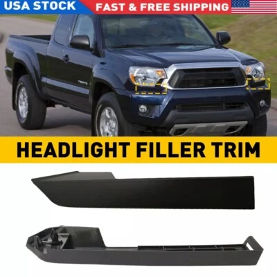 Juego de panel de ajuste de relleno de faros delanteros diestro y derecho para Toyota Tacoma 2012-2014 Foto 1 de 4