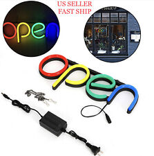 Open Sign Led Neon Colorful Light Pvc Board Business Sign Shop Sign Light Wall