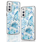 For Samsung Galaxy S24 S23 S21 S22 Ultra Tropical Plant Palm Tree TPU Case Cover