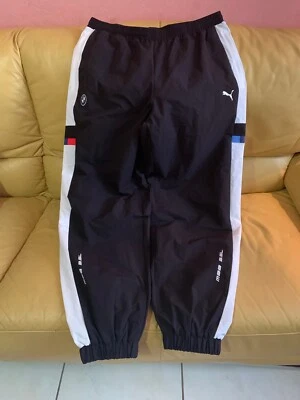 Calça de tecido masculina Puma BMW Motorsport Street nova com etiquetas tamanho XL - Imagem 1 de 4