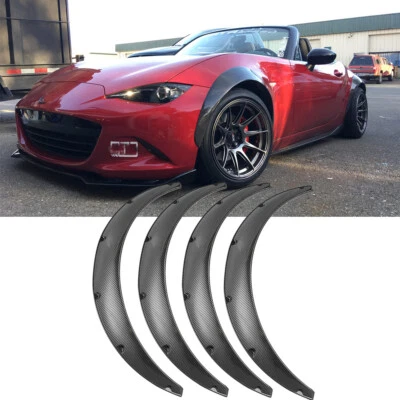 For Mazda Miata MX5 MK4 Set of 4 Carbon Fiber Fender Flares Extra Wide Body Kit - Image 1 of 4