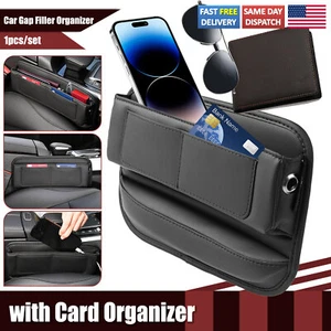 Car Seat Side Pocket Organizer Crevice Gap Filler Storage Box Car Accessories US - Picture 1 of 9