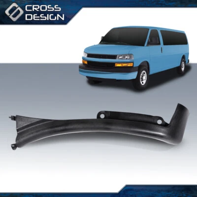 Fender Trim Fit For 96-23 Chevrolet Express 3500 Front Left Lower Section Primed - Image 1 of 4
