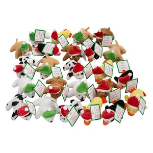 Mini Holiday Stuffed Animals, Toys, 24 Pieces - Picture 1 of 2