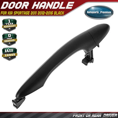 Manija de puerta exterior negra delantera o trasera del lado del conductor para Kia Sportage 2011-2016 Foto 1 de 4