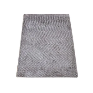 2'1"x3' Brown Wool and Silk Modern Chevron Design Hand Loomed Mat Rug R80427 - Picture 1 of 6