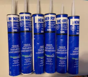 Lot Of 6 HENRY® 595 Cove Base Adhesive 30 OZ Caulk - Picture 1 of 5