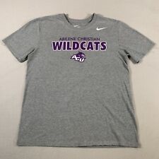 Abilene Christian Wildcats Shirt Mens Large Nike Cotton Short Sleeve Football U1