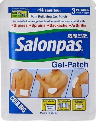 SALONPAS  Gel Patch 6 Cooling Pain Relieving Gel Patches 14x10 cm 4/2026 - image 1 of 3