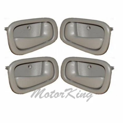 Juego de 4 manijas de puerta interior gris para Toyota Corolla 1998 1999 2000-2002 DH44 Foto 1 de 3