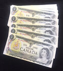 1973, Billets de 1 $ Canada, UNC, Concective #, Crow/Bouey, BFJ8439750-799, Lot de 50