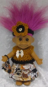 Made to fit TRACEY TROLL #37 Handmade Crochet Top, Skirt, Headband & Purse Set - Picture 1 of 3