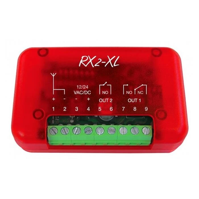 Ricevente Radio Ricevitore 2 Ch Universale Compatibile 433.92 Mhz NOLOGO RX2-XL