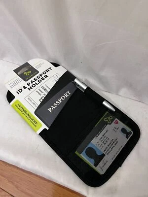 New Travelon Crossbody ID & Passport Holder Black One Size - Image 1 of 4