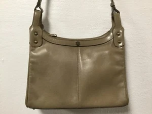 John Romaine Womens Shoulder Bag Handbag Taupe Adjustable Strap Vintage H1 - Picture 1 of 12