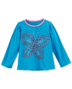 Camiseta manga larga First Impressions bebé niña talla 3-6 meses mariposa - Imagen 1 de 5
