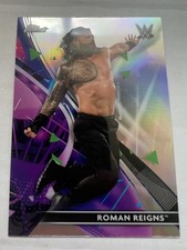 2021 Topps Finest WWE Roman Reigns #66 REFRACTOR