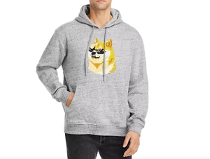 8-Bit by Mostly Heard Rarely Seen Dogecoin Graphic Hoodie grau Gr. M 2296 - Bild 1 von 1