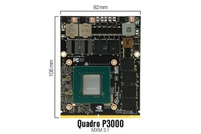 CLEVO P775TM;NVIDIA Quadro P3000 (N17E-Q1);6GB GDDR5;1280 CUDA; MXM 3.1;82x105mm - Image 1 of 3