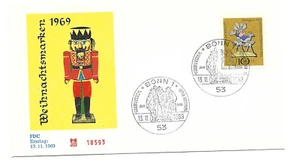 Deutschland B454 Weihnachten 1969 Jesus in Krippe FDC - Bild 1 von 1