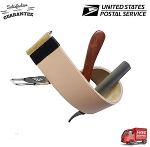 SHARPEND Nueva Herramienta de Afilar Cinturón de Cuero de Vaca con Navaja de Madera de Fantasía EE. UU. - Imagen 1 de 10