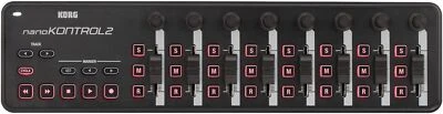 Korg nanoKONTROL2 Slim-Line USB Control Surface Black - Image 1 of 4